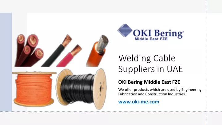 welding cable suppliers in uae