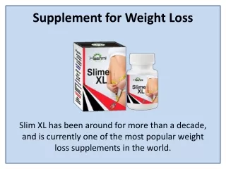 supplement for weight loss
