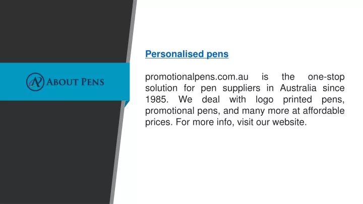 personalised pens promotionalpens