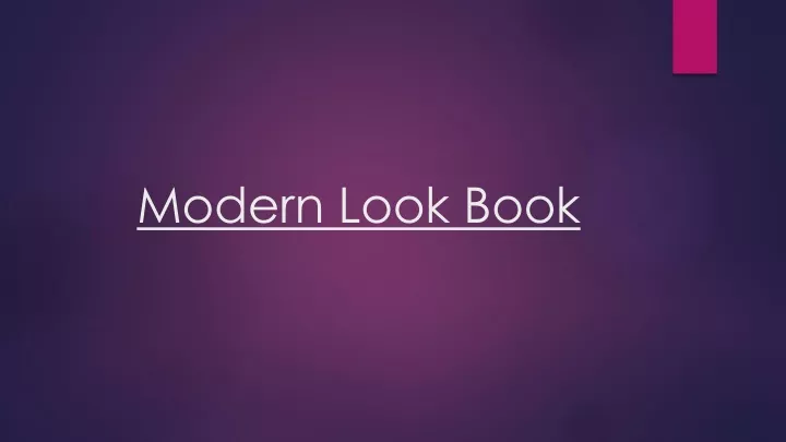 modern look book