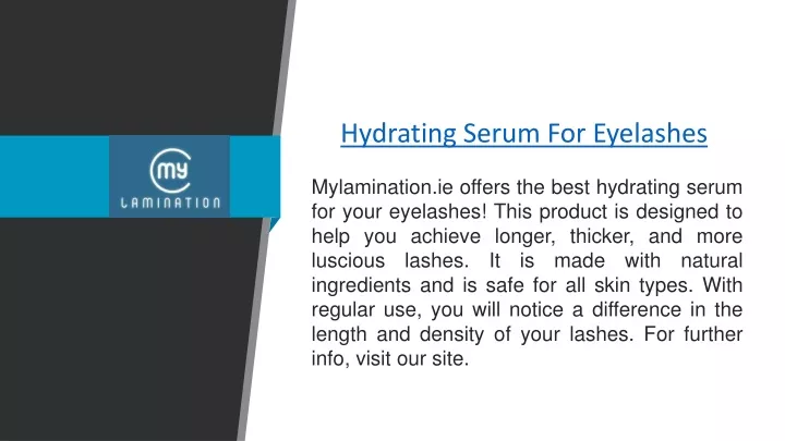 hydrating serum for eyelashes
