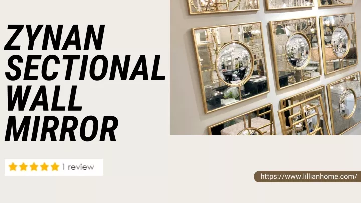 zynan sectional wall mirror