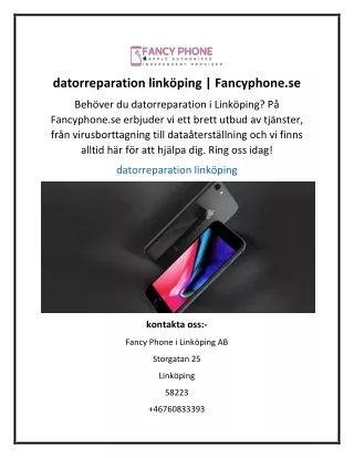 datorreparation linköping  Fancyphone.se
