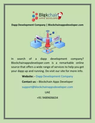 Dapp Development Company  Blockchainappsdeveloper