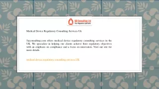 Medical Device Regulatory Consulting Services Uk   5aiconsulting.com