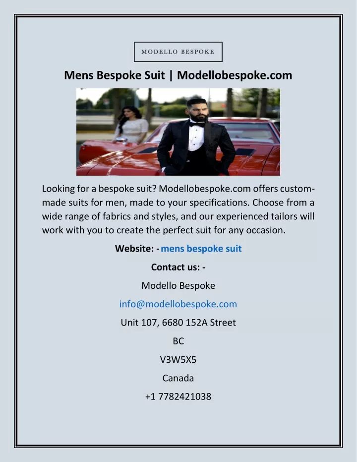 mens bespoke suit modellobespoke com