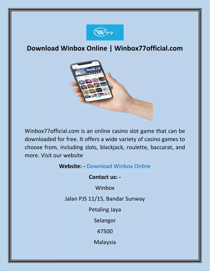 download winbox online winbox77official com