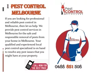 I Pest Control Melbourne