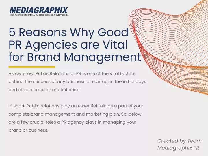 5 reasons why good pr agencies are vital