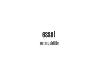 essai permeabilite