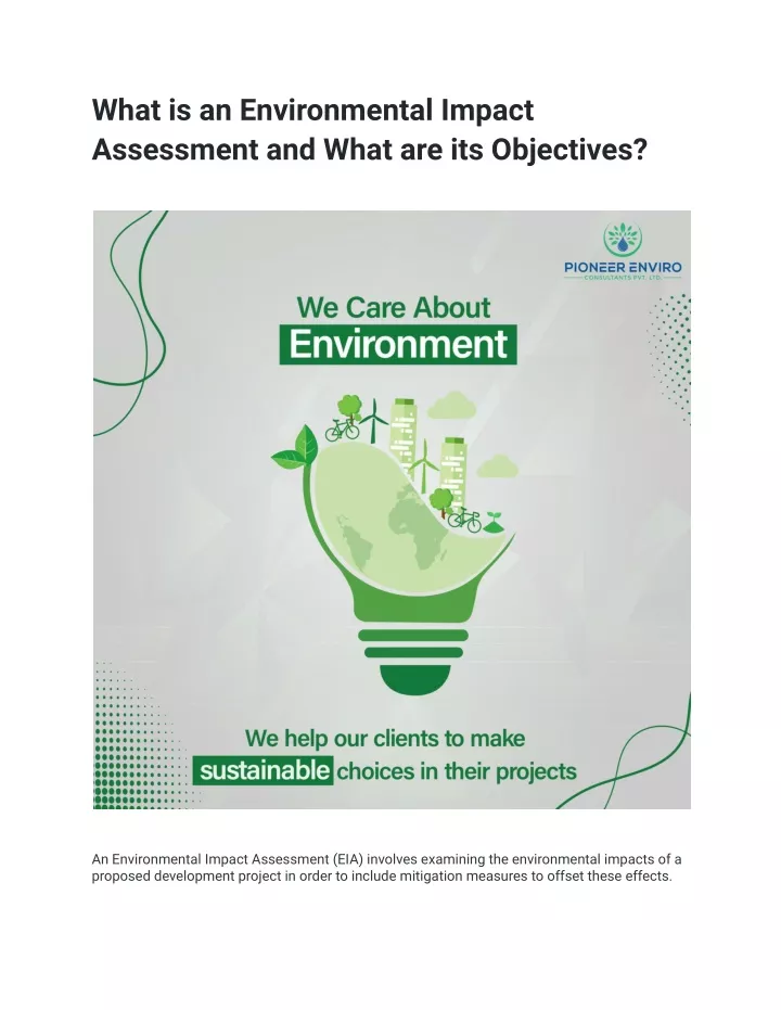 what is an environmental impact assessment