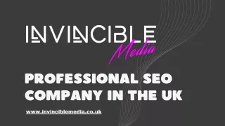 Professional SEO Company In the UK