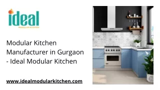 Modular Kitchen Manufacturer in Gurgaon - Ideal Modular Kitchen