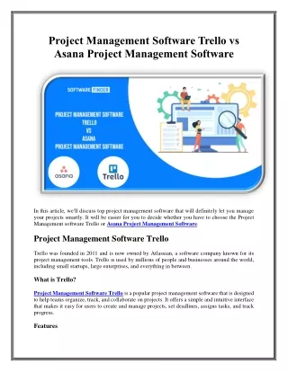 project management software trello vs asana