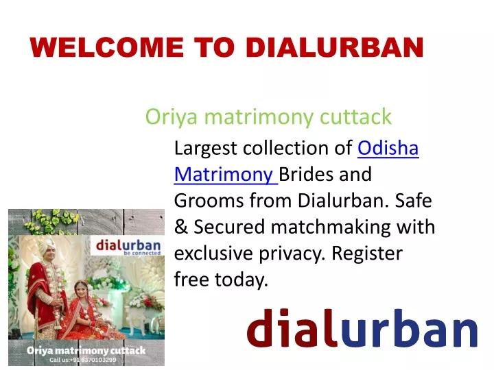 welcome to dialurban