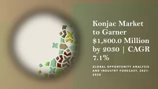 konjac market to garner 1 800 0 million by 2030 cagr 7 1