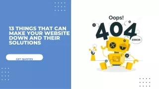 13 things that can make your website down