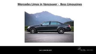 Mercedes Limos in Vancouver - Boss Limousines