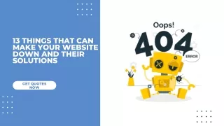 13 things that can make your website down