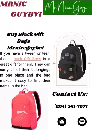 Buy Black Gift Bags - Mrniceguybvi