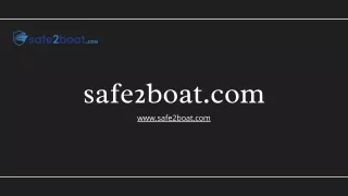 Certified Boating Safety Course California  Safe2boat.com