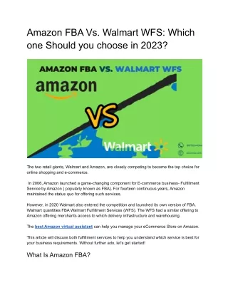 amazon fba vs walmart wfs which one should