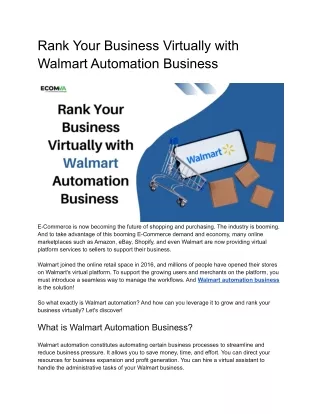 rank your business virtually with walmart