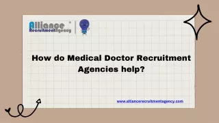 How do Medical Doctor Recruitment Agencies help (1)