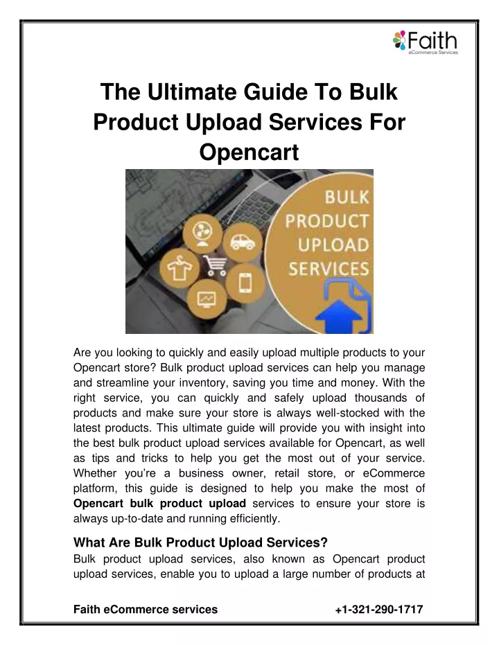 the ultimate guide to bulk product upload