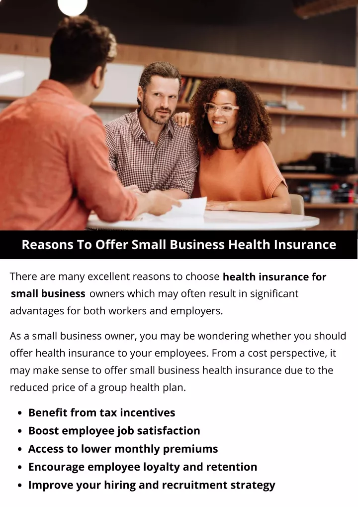 PPT - Reasons to Offer Small Business Health Insurance PowerPoint