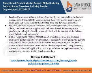 pulse based product market report global industry