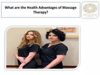 What are the Health Advantages of Massage Spa