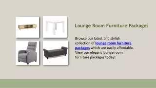Lounge Room Furniture Packages