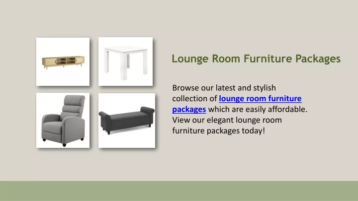 lounge room furniture packages
