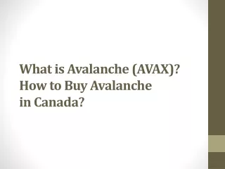 what is avalanche avax how to buy avalanche in canada