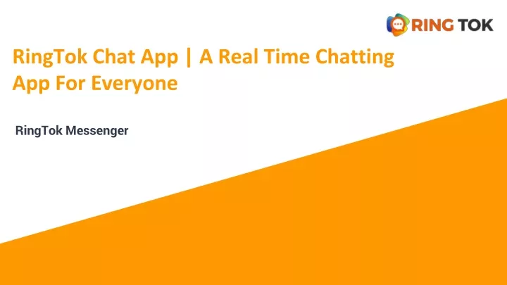 ringtok chat app a real time chatting app for everyone