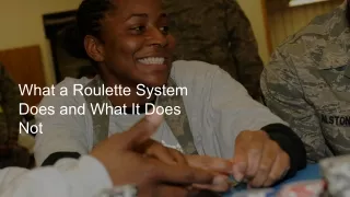 what a roulette system does and what it does not