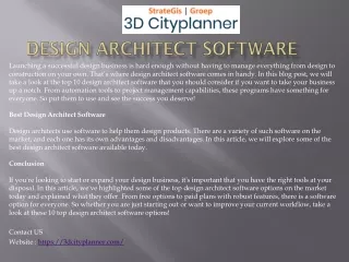 design architect software