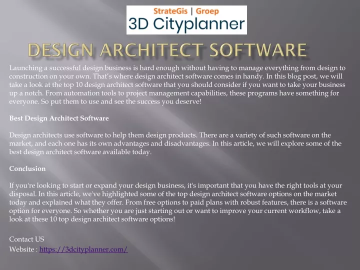 design architect software