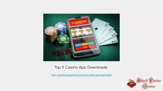 Top 5 Casino App Downloads