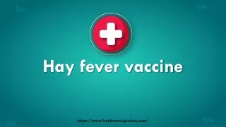 Hay fever vaccine