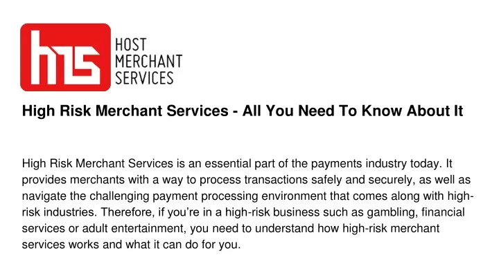 high risk merchant services all you need to know about it