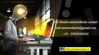 Nmims assignment answers 2023