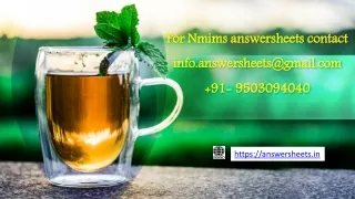 NMIMS Assignment Solution 2nd Semester 23