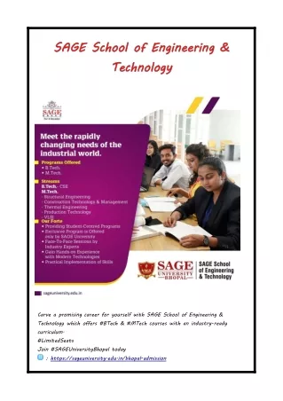 SAGE School of Engineering & Technology