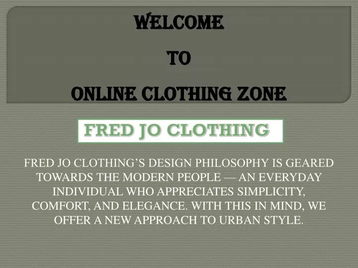 fred jo clothing