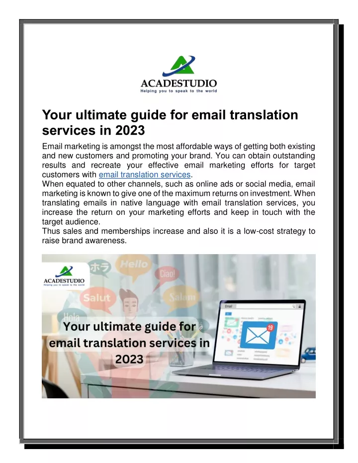 your ultimate guide for email translation