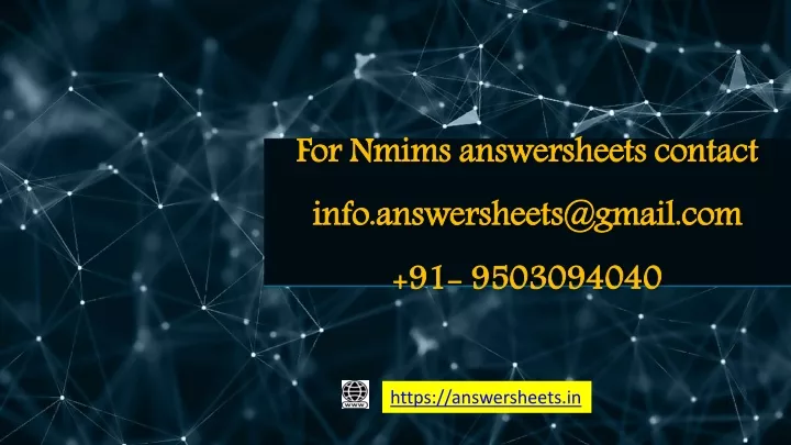 for nmims answersheets contact info answersheets@gmail com 91 9503094040