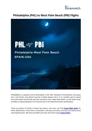 Philadelphia (PHL) to West Palm Beach (PBI) Flights
