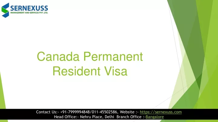 canada permanent resident visa